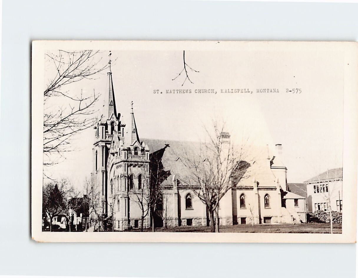 Postcard St. Matthew\'s Church Kalispell Montana USA