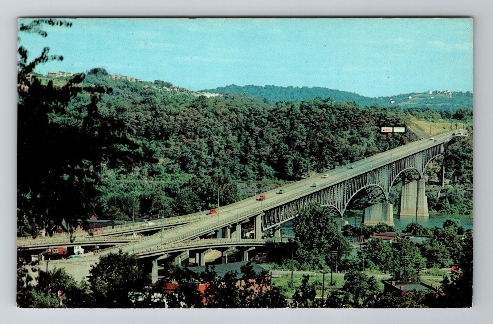 Arnold PA-Pennsylvania, New Kensington-Tarentum Bridge Souvenir Vintage Postcard