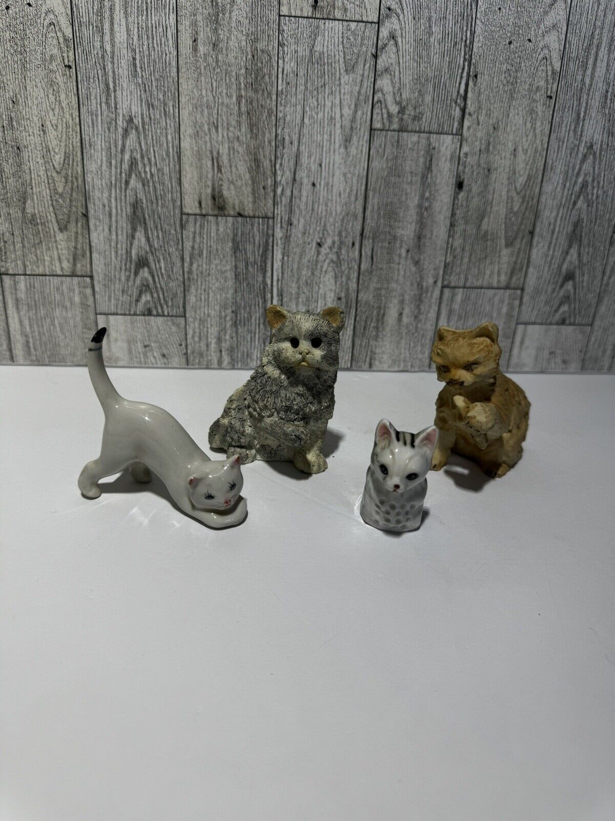 Vintage Lot Of Cat Figurines - 4 Total