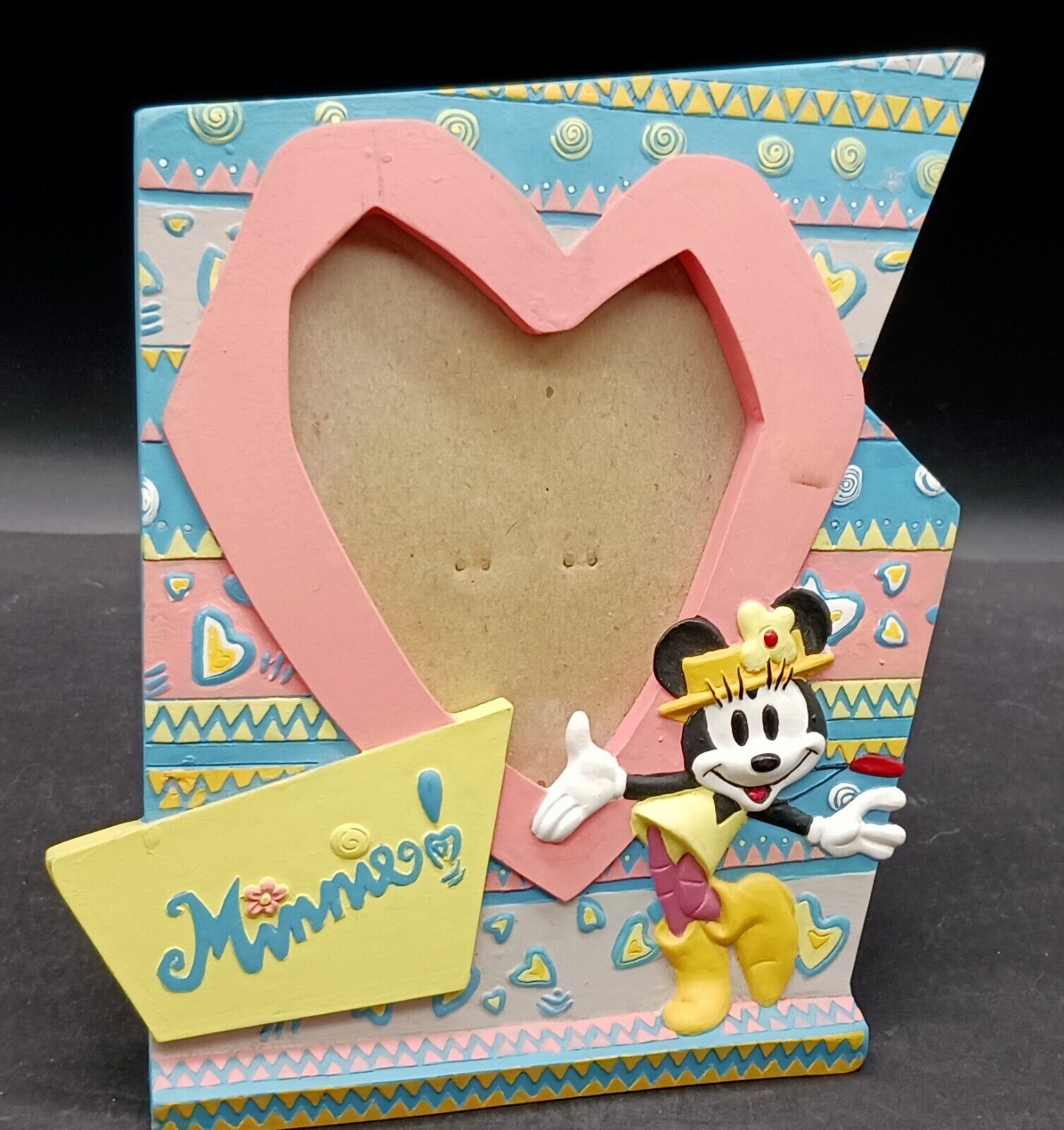 Vintage MINNIES SMALL HEART DISNEY Photo Picture FRAME 1994