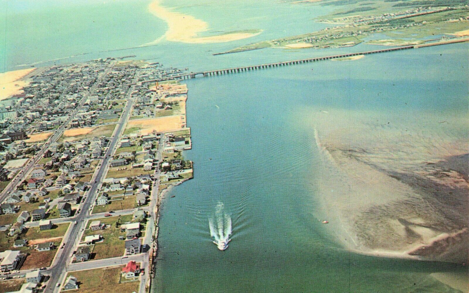 Postcard Aerial View of Ocean City Showing Philadelphia Ave., MD Vintage 1970s