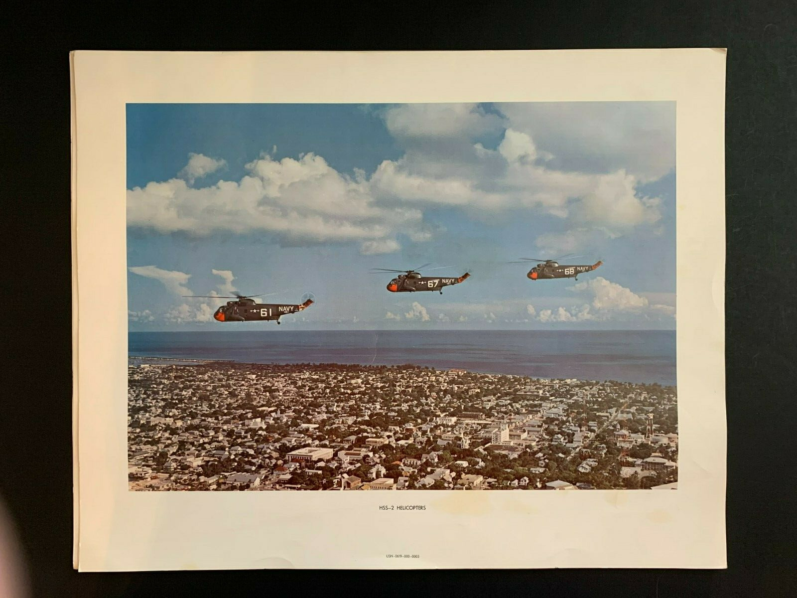 Poster Navy HSS-2 Helicopters Sikorski Sea King Official Photo 20\