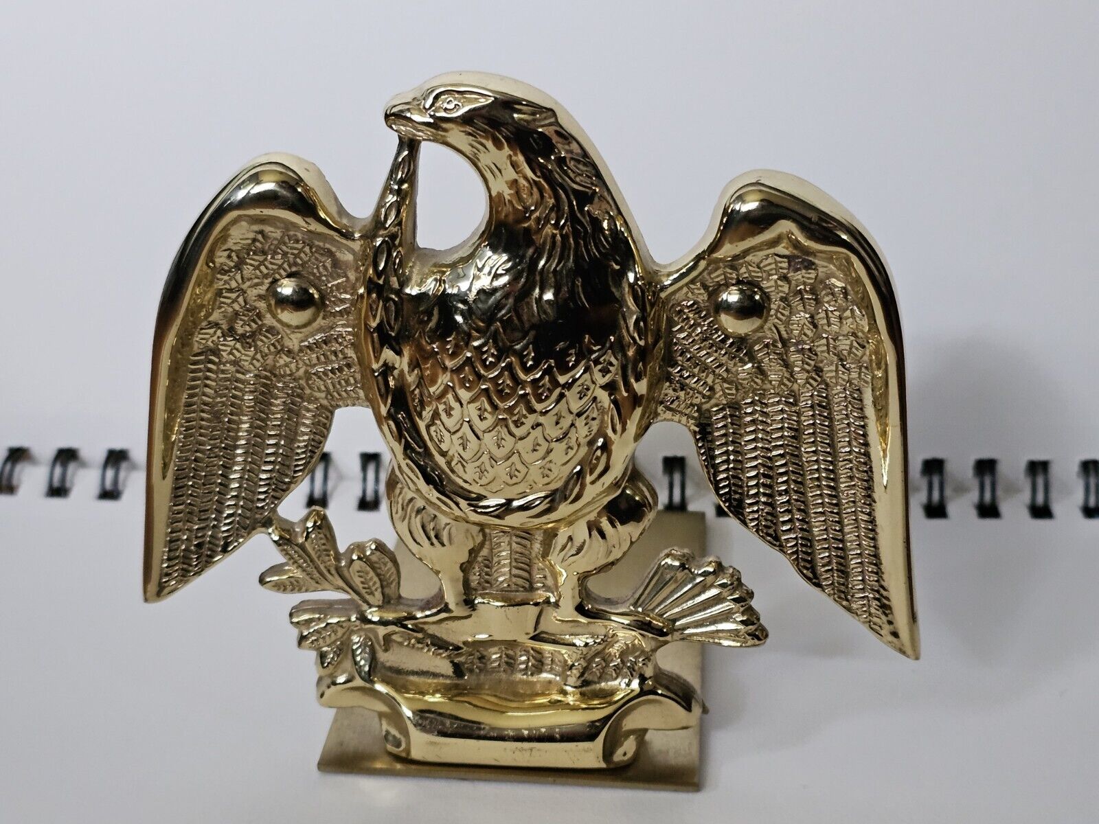 Vintage Baldwin Brass Eagle Bookend Forged in America