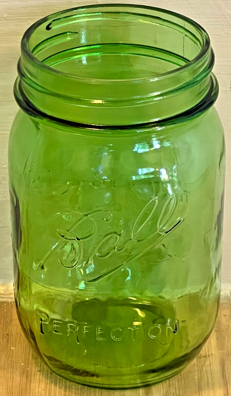Ball Perfection Green Mason Jar Pint 1913-1915 100 Years of American Heritage
