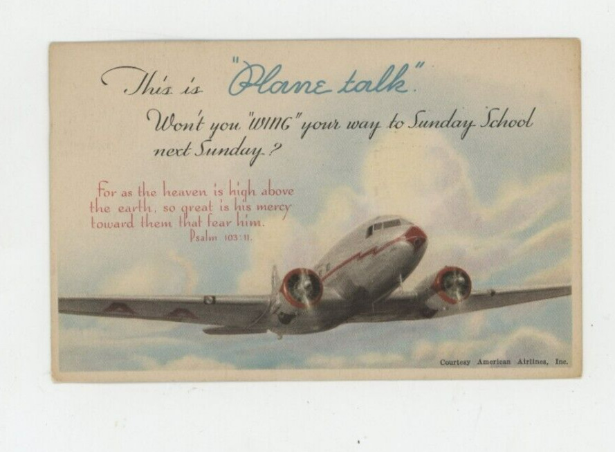 Vintage Postcard AMERICAN AIRLINES \