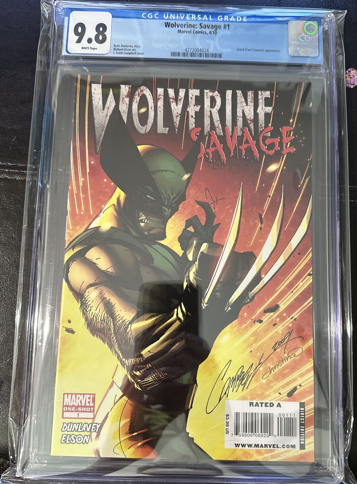 Wolverine: Savage #1- J. Scott Campbell Cover-CGC 9.8 Very Few Available
