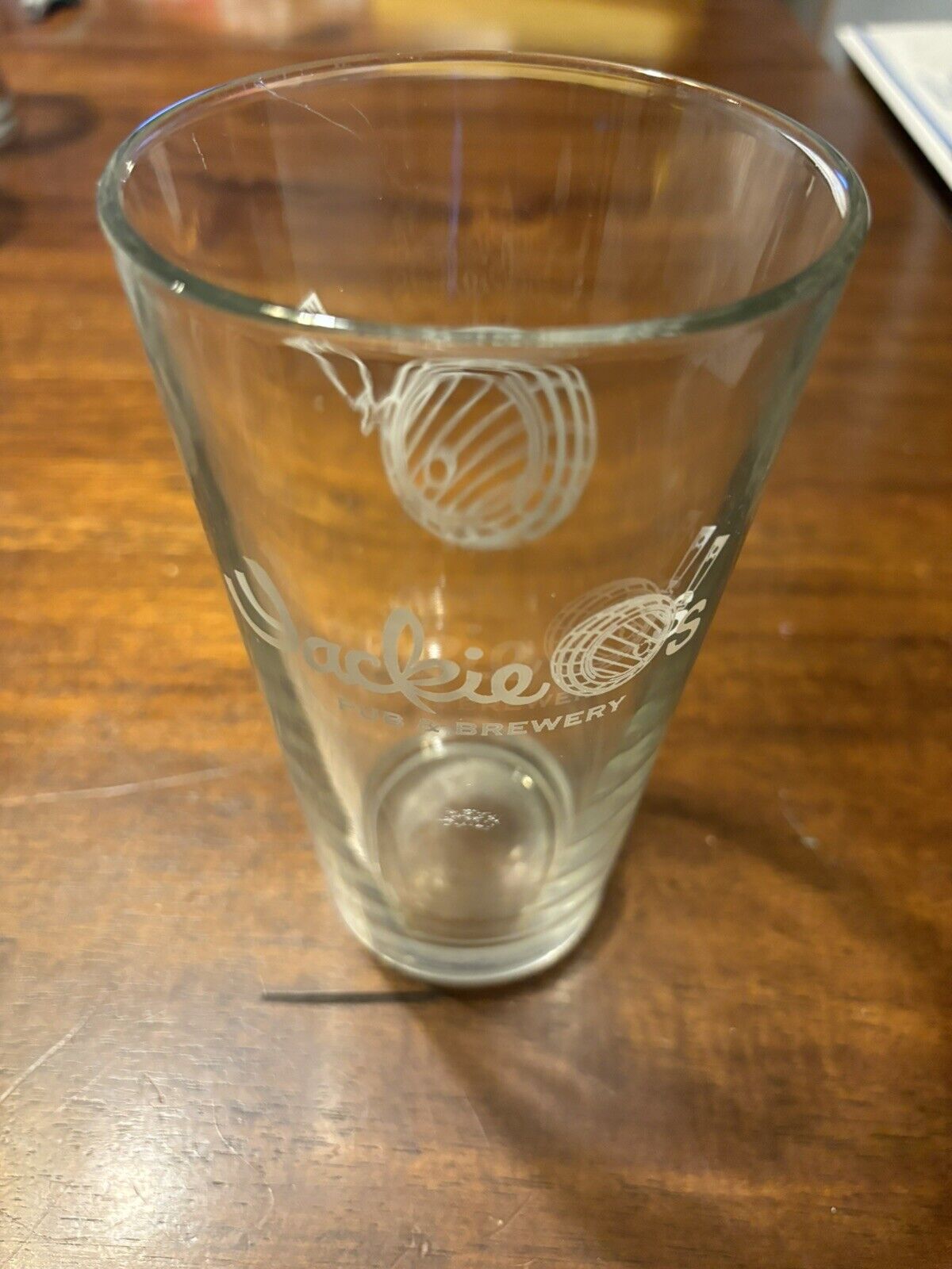 JACKIE O’S BREWING COMPANY BEER PINT GLASS ATHENS OHIO
