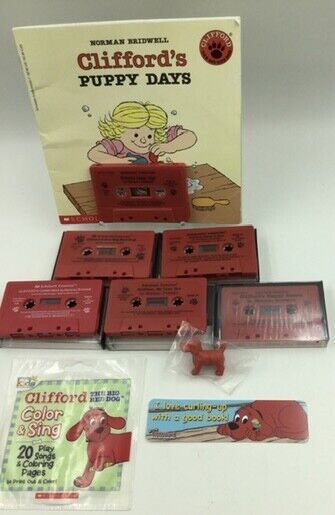 Clifford Big Red Dog Scholastic Audio Book Cassette Children\'s Activity LOT 11