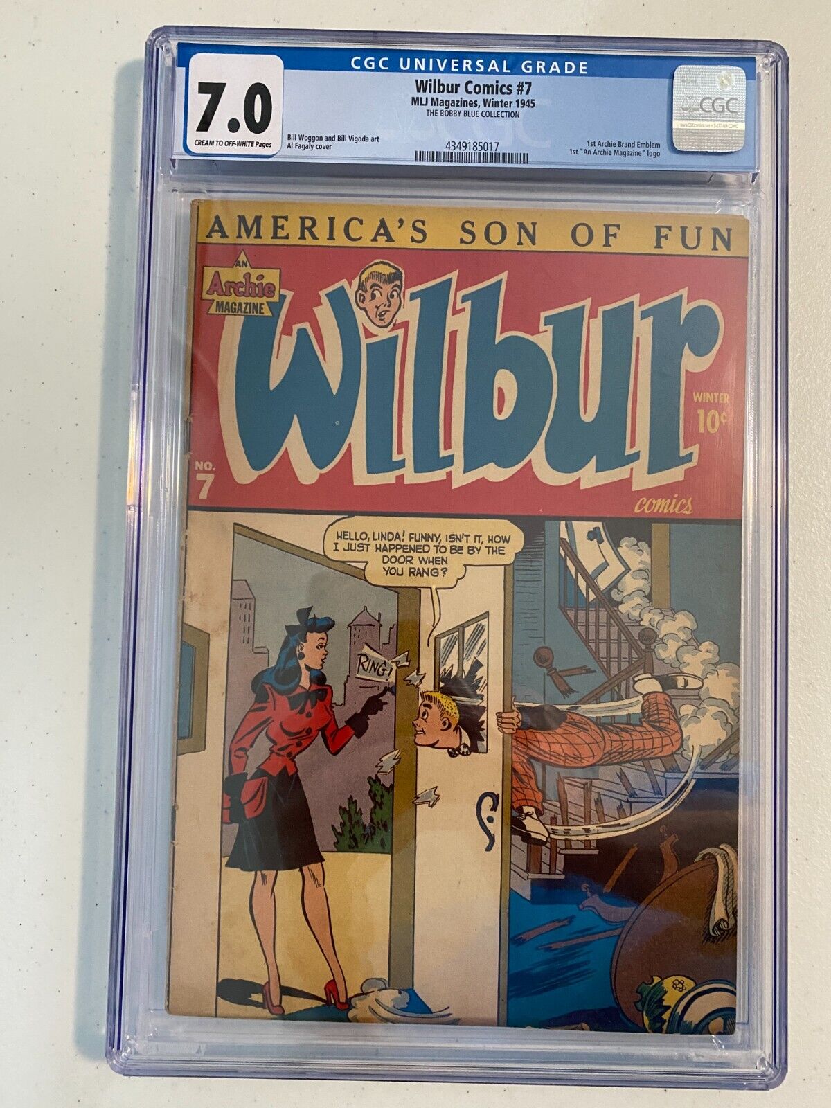 WILBUR COMICS #7 (1945) CGC 7.0⭐1ST 