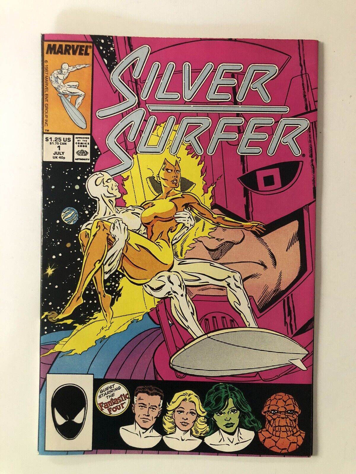 Silver Surfer #1  Marvel Comics Key . Galactus, Nova, Fantastic Four 1987