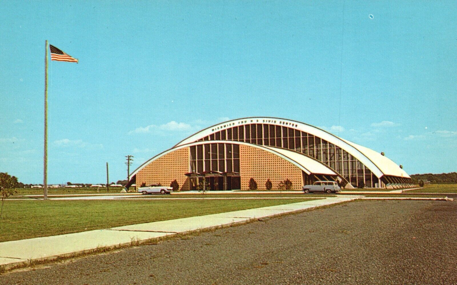Salisbury, MD, Wicomico Youth & Civic Center, Chrome Vintage Postcard e6093