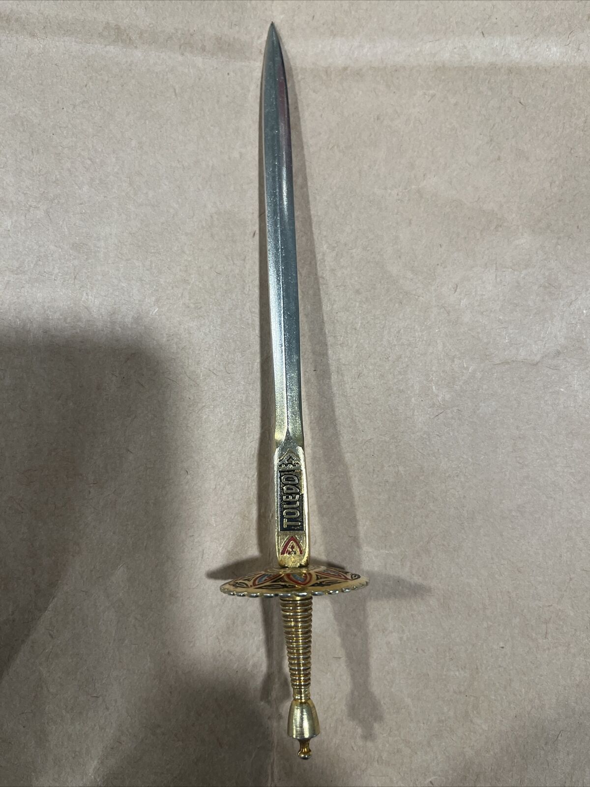Vintage TOLEDO Spanish Ornate Sword Letter Opener 7\