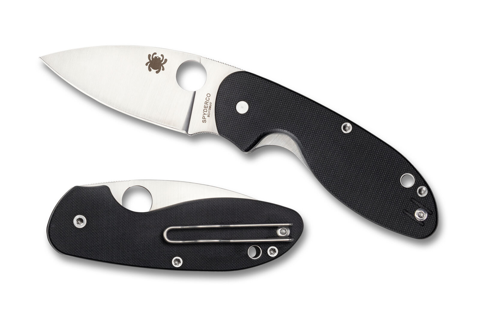 Spyderco Knives Efficient Liner Lock Black G-10 Stainless C216GP Pocket Knife