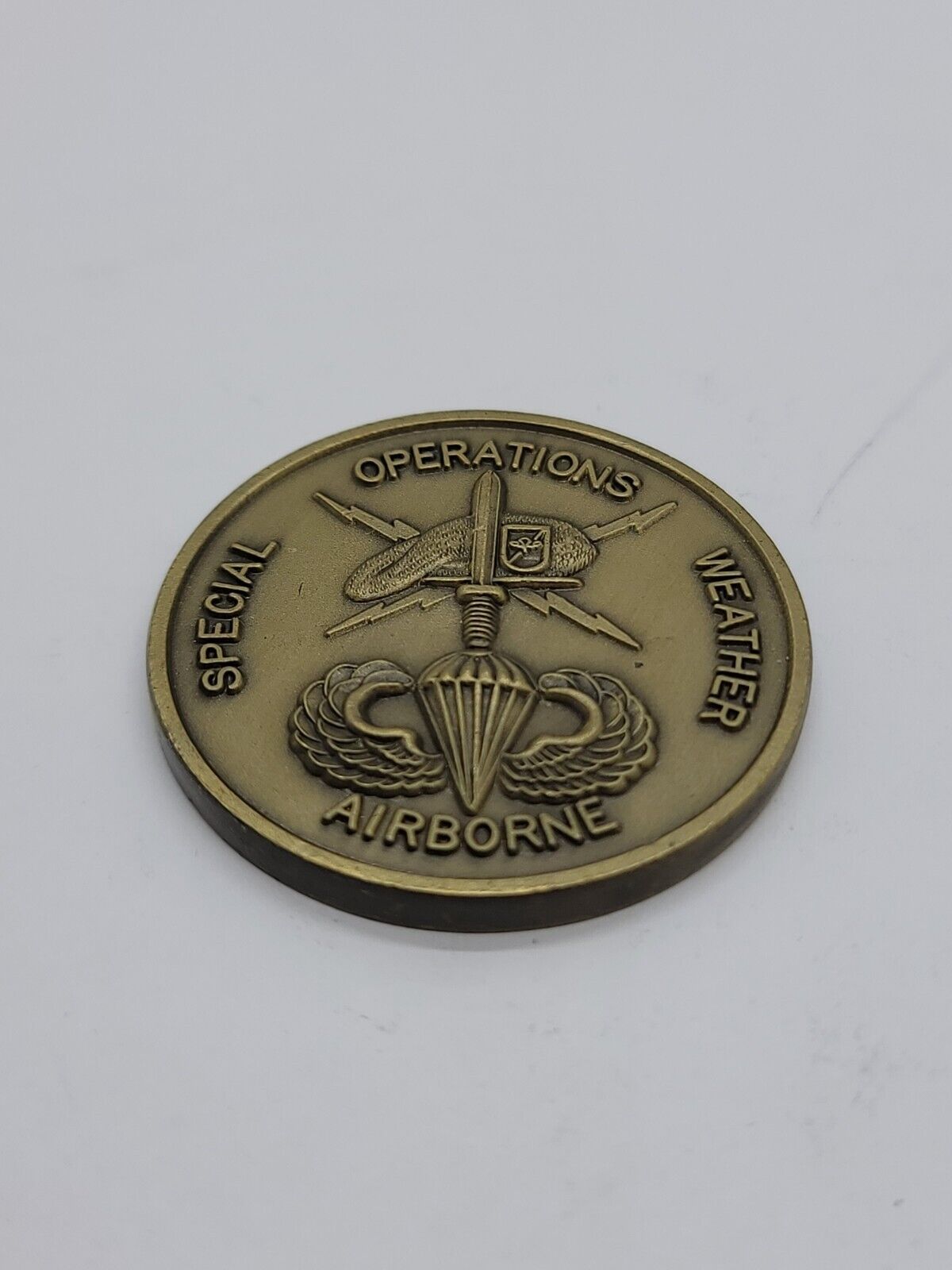 18th Weather Squadron Special Operations Airborne Challenge Coin Number 139