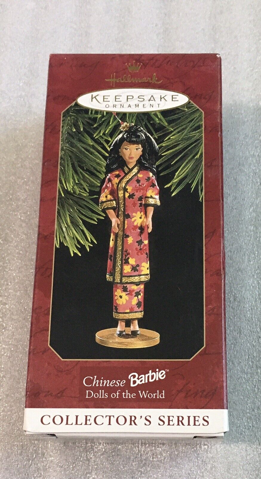 Hallmark Chinese Barbie 1997 Dolls of the World Ornament #2 in Series NEW