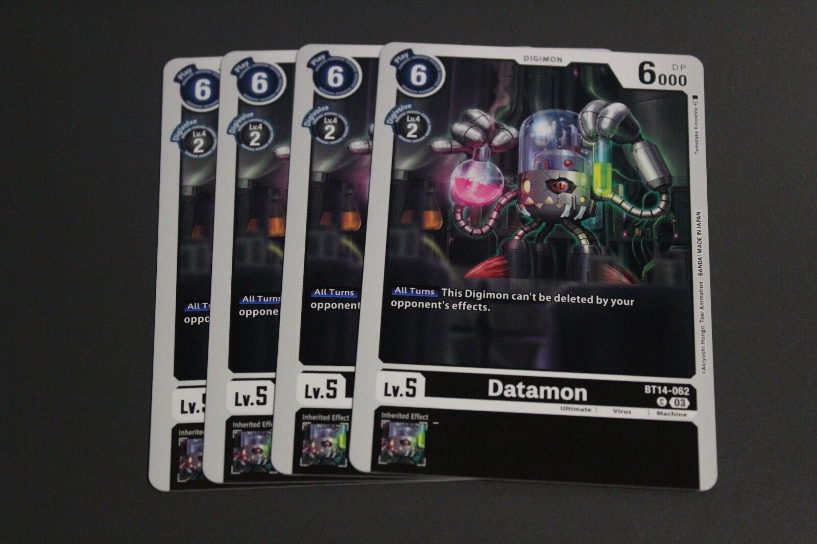 Digimon TCG (2020) - BT14-062 - 4x Datamon - Black - Common