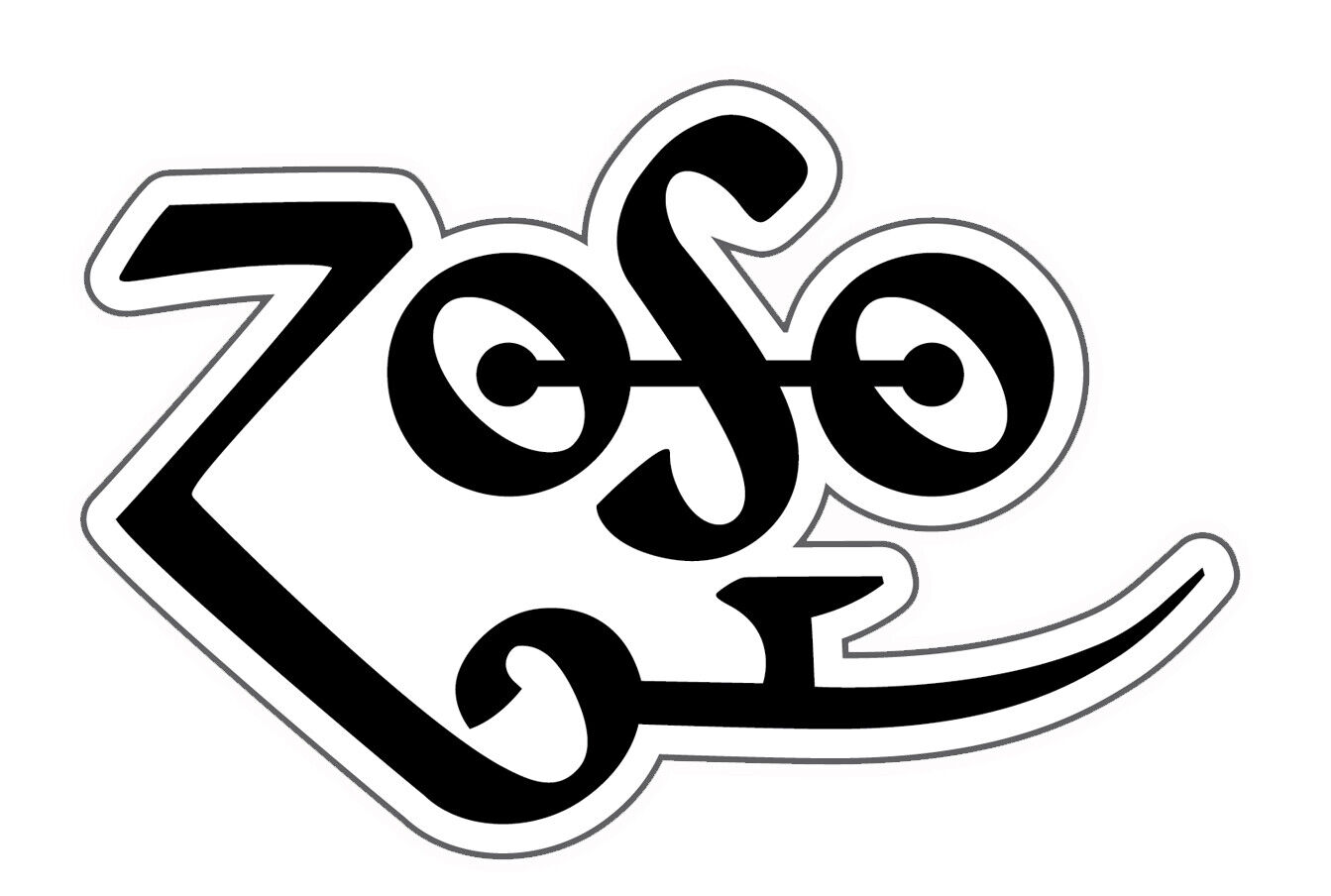 Led Zeppelin Zoso Logo  Logo Sticker / Vinyl Decal  | 10 Sizes with TRACKING