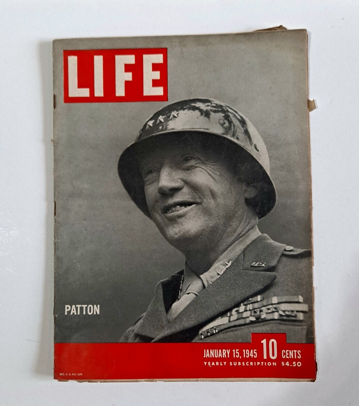 Life Mag January 1945 WWII General Patton Battle Of The Bulge VINTAGE/HISTORICAL