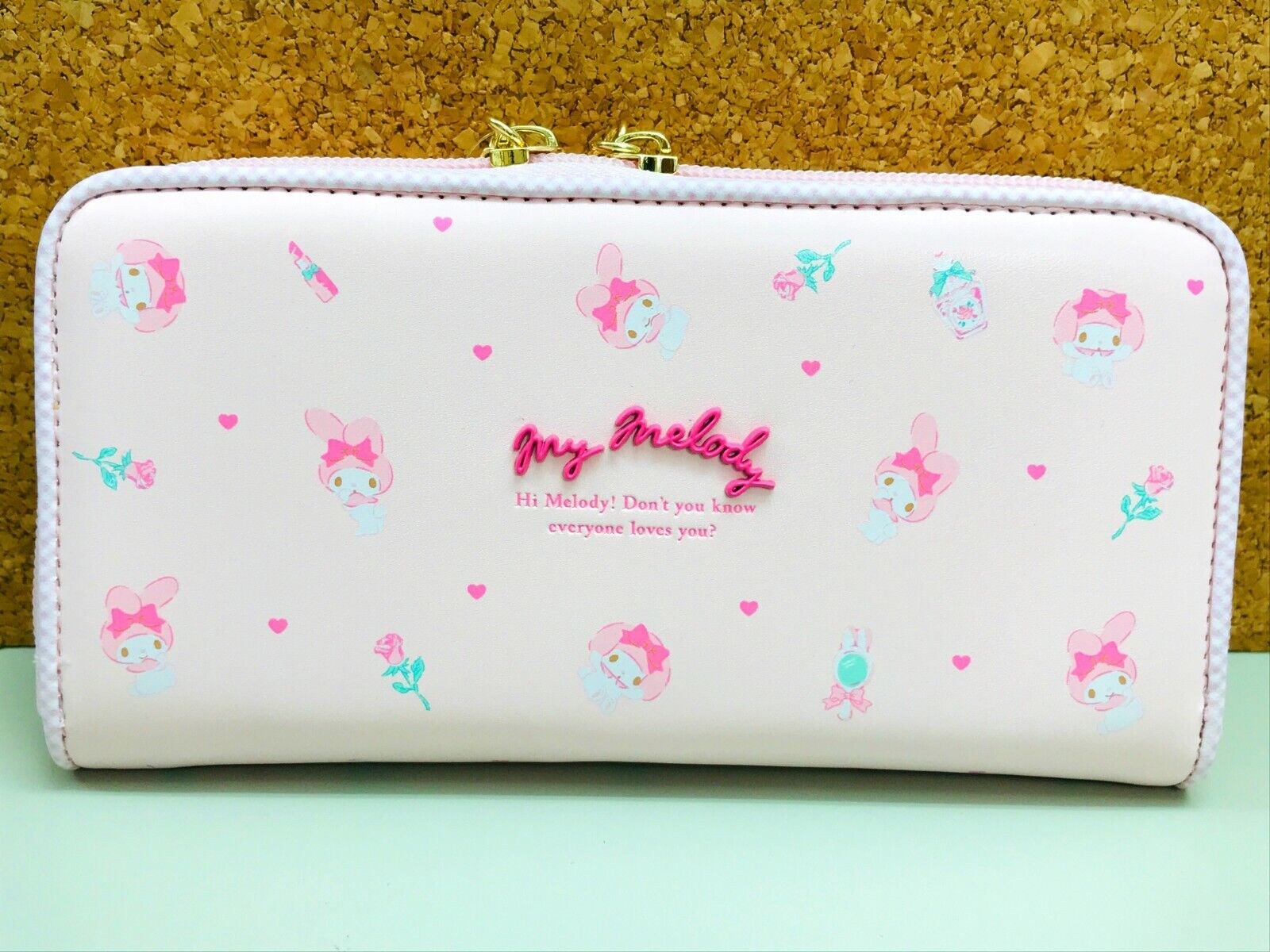 Sanrio My Melody Long Wallet ( Heart ) Pink Card & Coin Case New Gift Japan