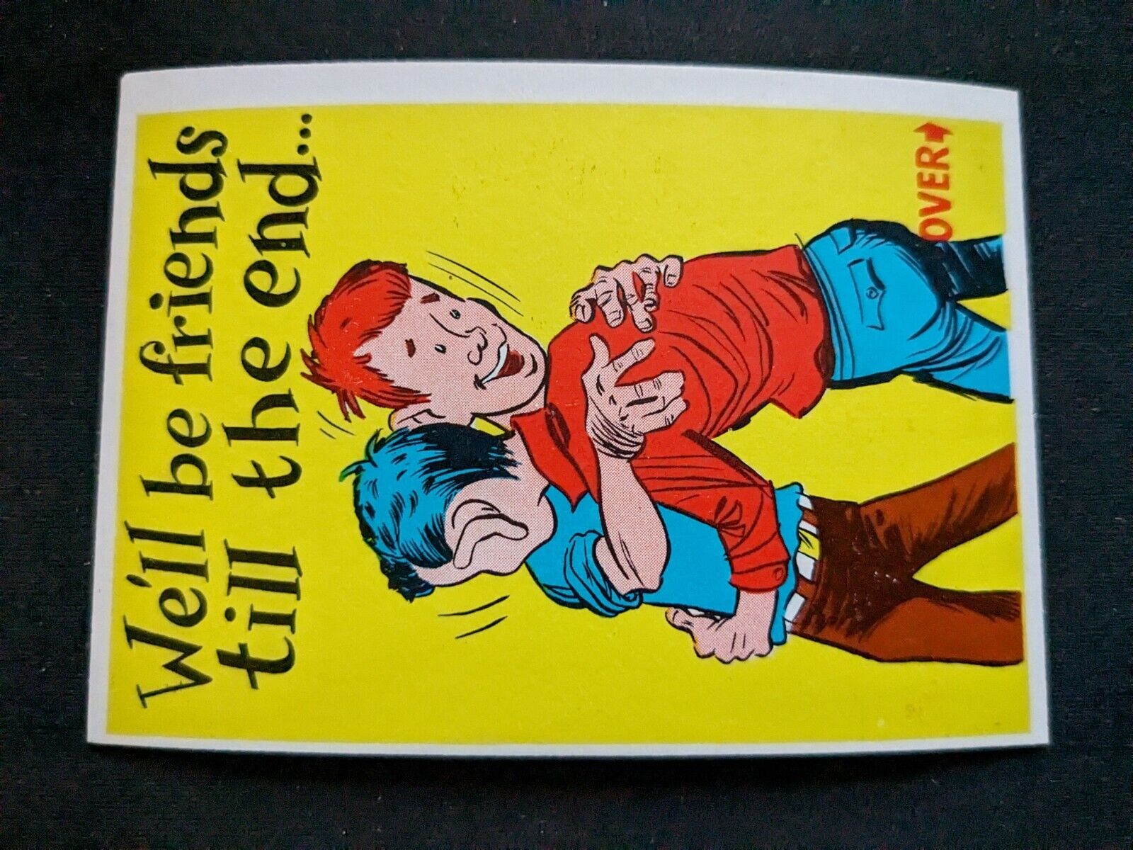 1961 Donruss Idiot Card # 47 We\'ll be friends till the end... (EX)