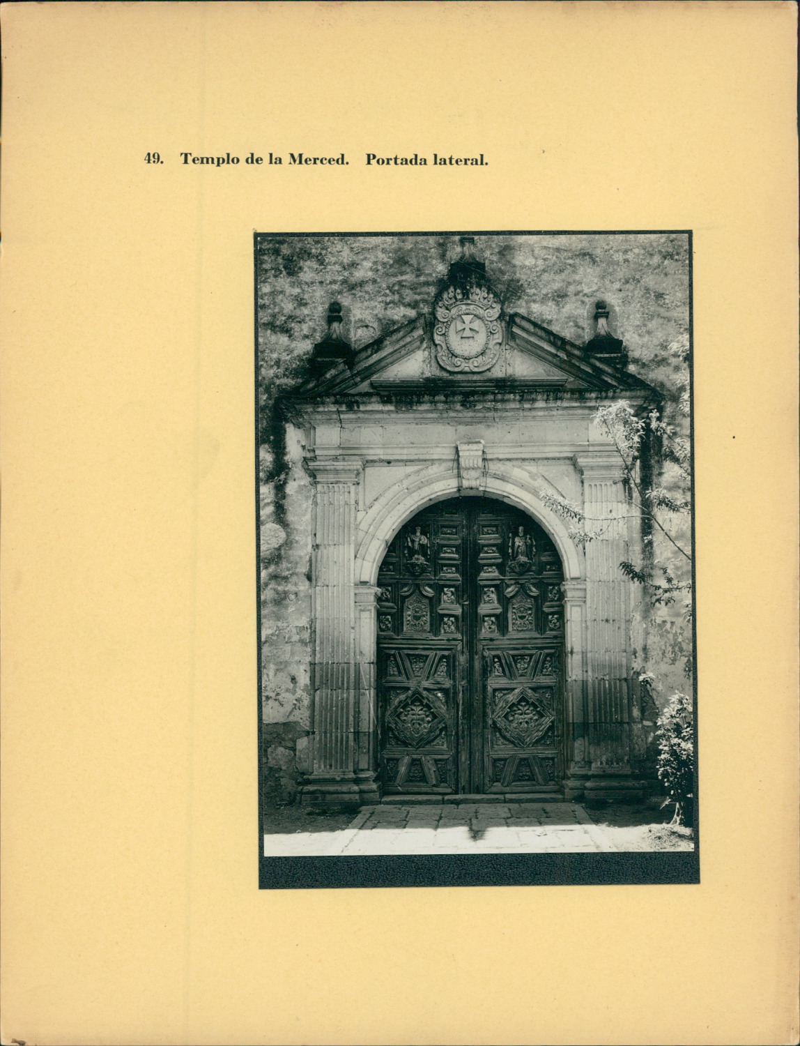 Enrique Cervantes, Mexico, Temple of Merced. Vintage Silver Side Cover 
