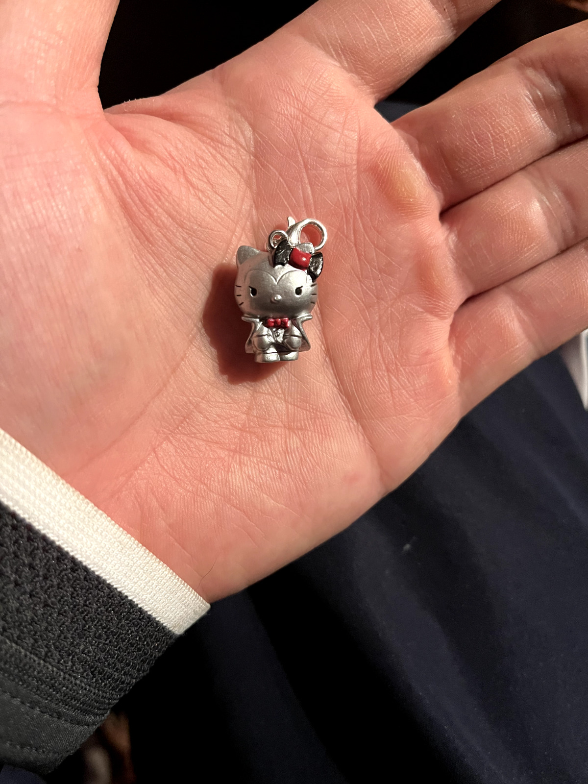 Sanrio Hello Kitty Halloween Micro Silver Dracula Charm