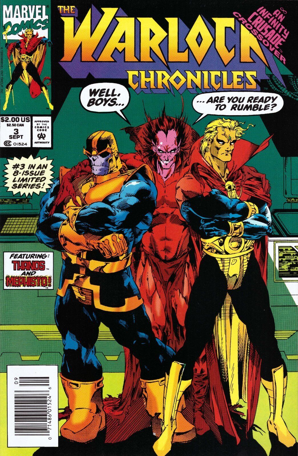 Warlock Chronicles #3 Newsstand Cover (1993-1994) Marvel Comics