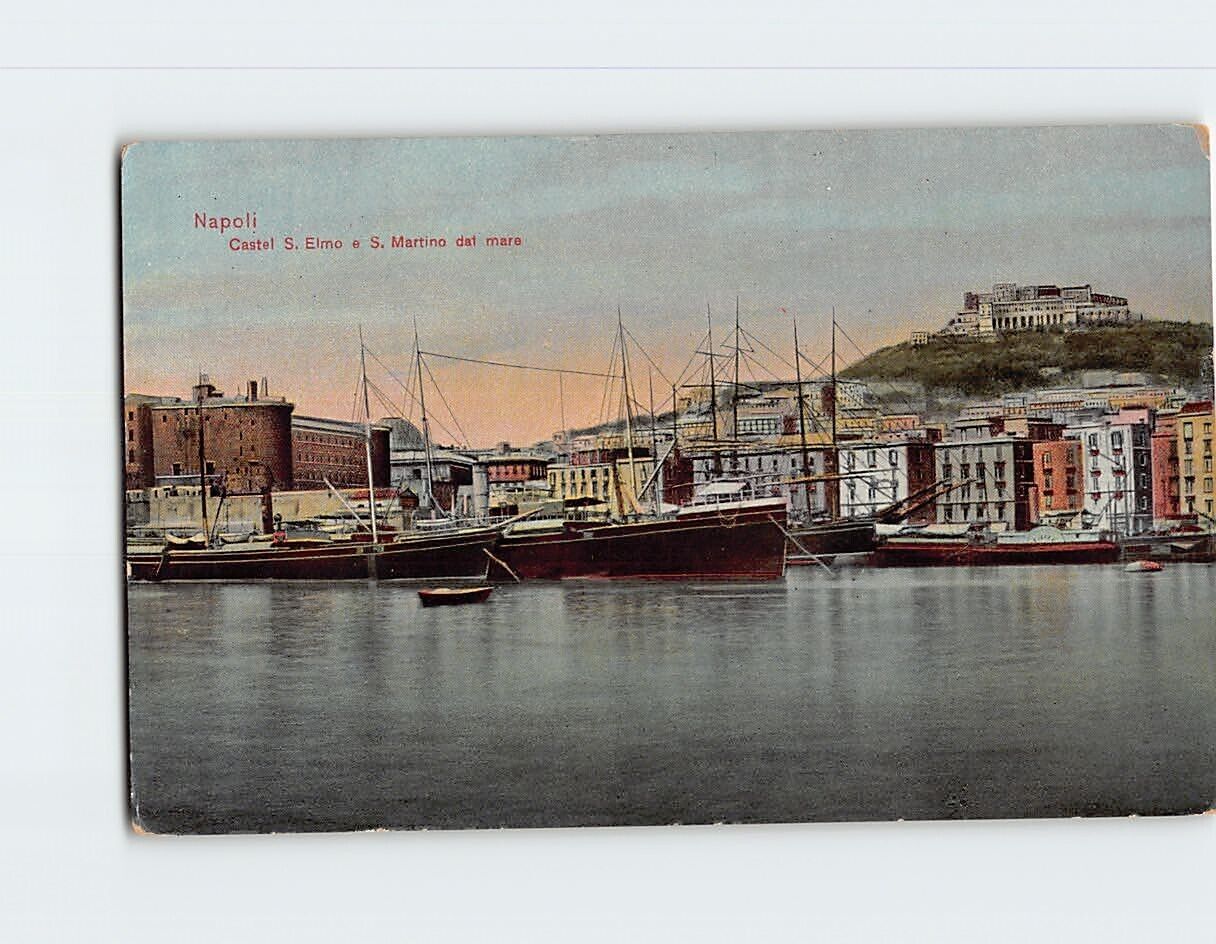 Postcard Harbor San Martino dal mare Naples Italy
