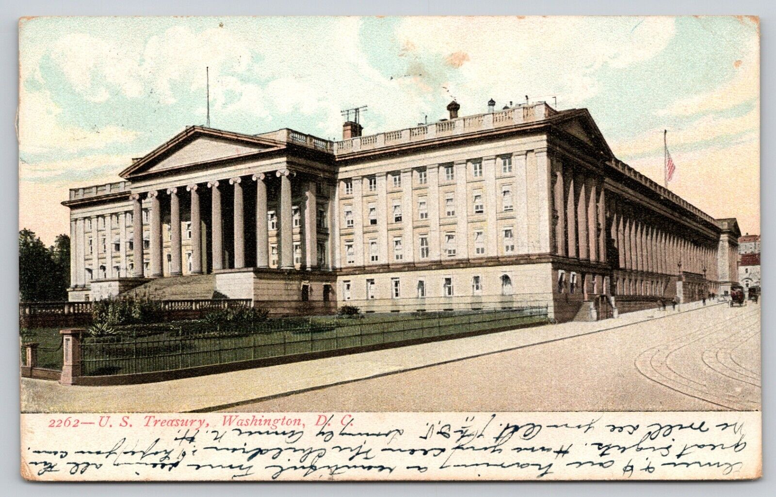Postcard Washington D.C. U.S. Treasury UDB A13