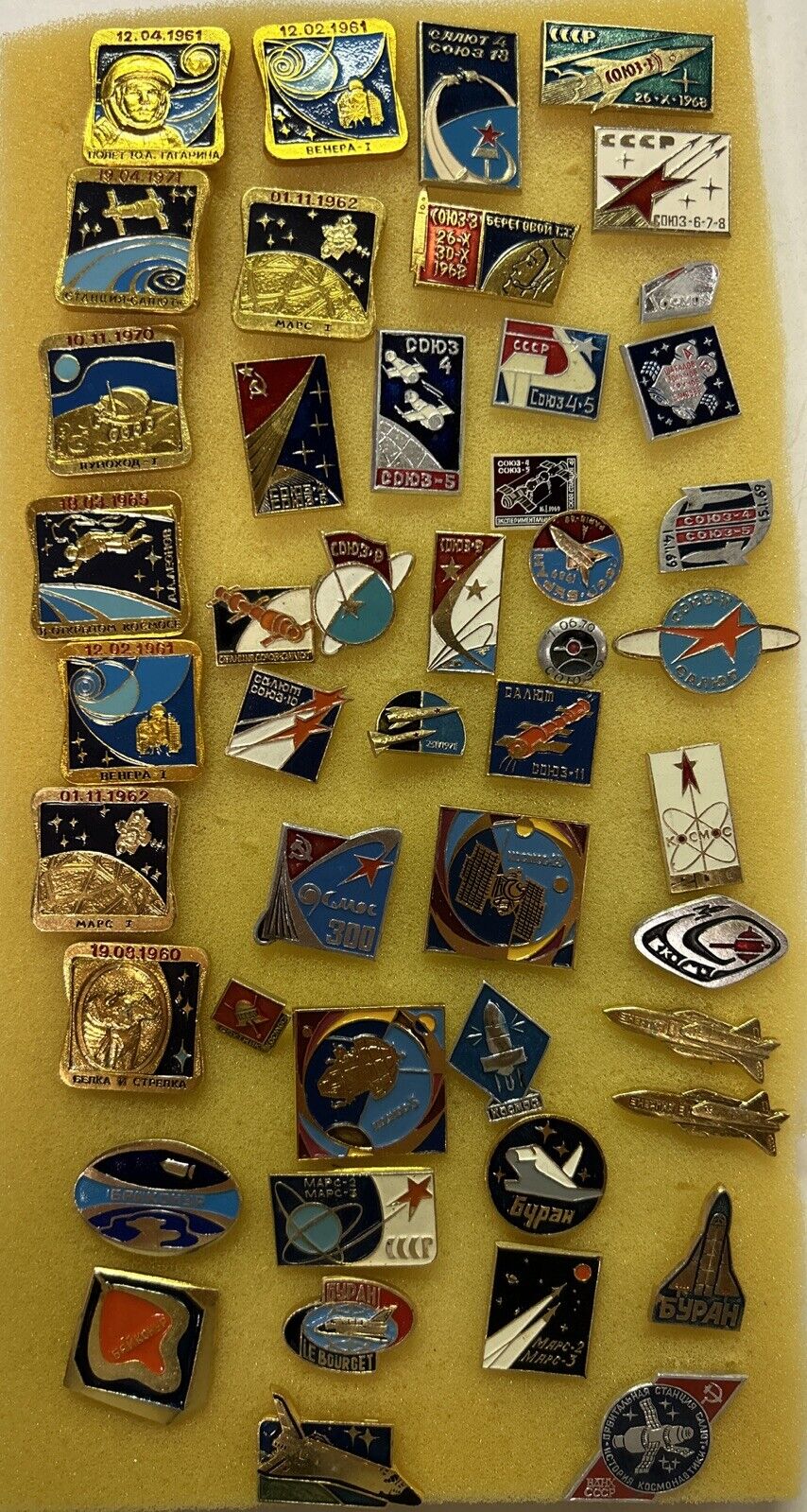 Vintage USSR Russian Aviation and Space Aircraft History Various Pin Badges