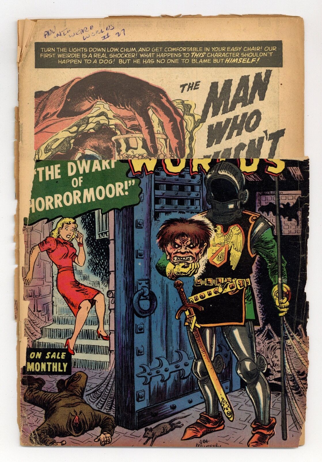 Adventures Into Weird Worlds #27 PR 0.5 1954
