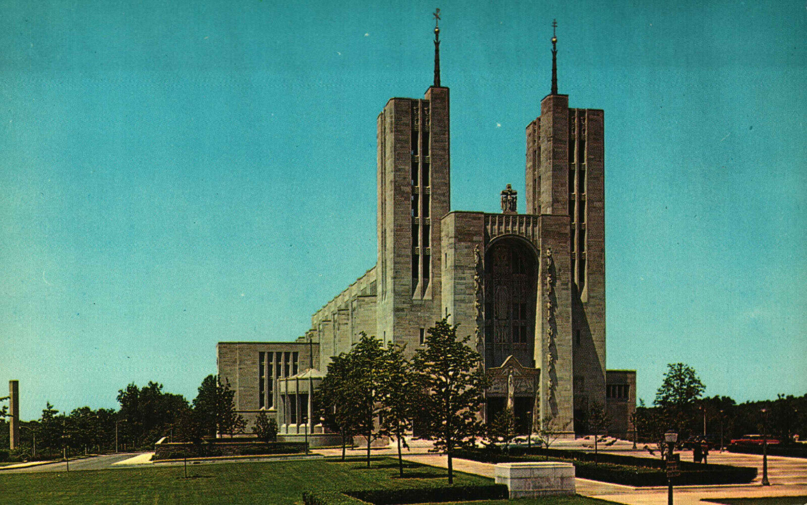 Postcard Cathedral Of Mary Our Queen Baltimore Maryland MD R.C. Archdiocese