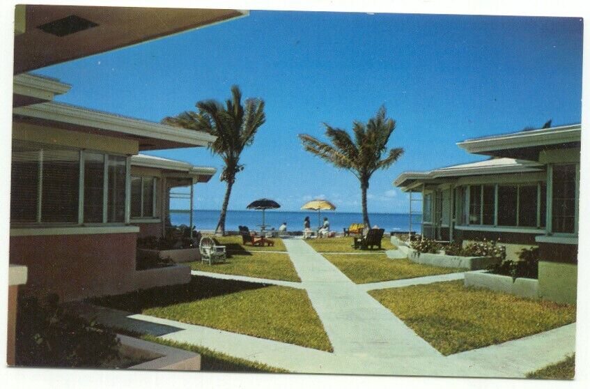 St. Petersburg Beach FL Bright Water Beach Hotel & Apartments Postcard Florida