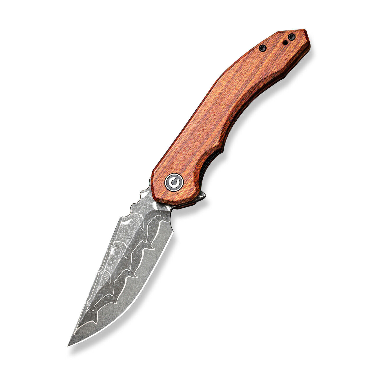 Civivi Knife Bluetick C23050-DS1 Guibourtia Wood Damascus Pocket Knives