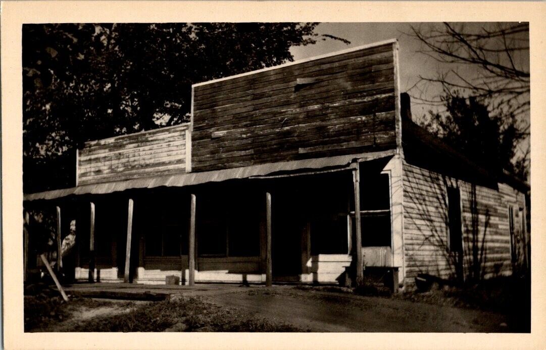 vintage real photo postcard - Post Offiice Labette, Kansas unposted