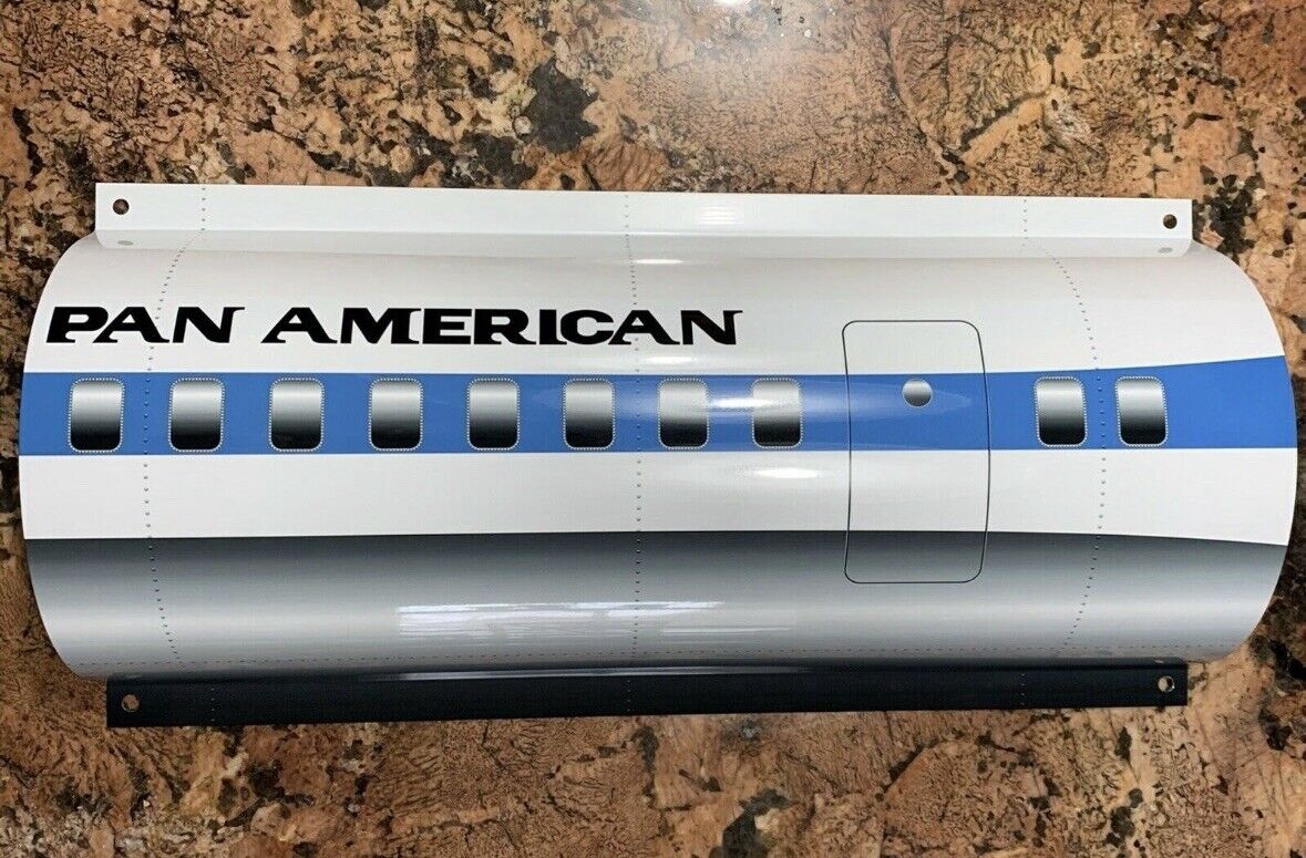 Pan American Airlines Boeing  DC Mcdonnell Douglas Curved Side Airplane