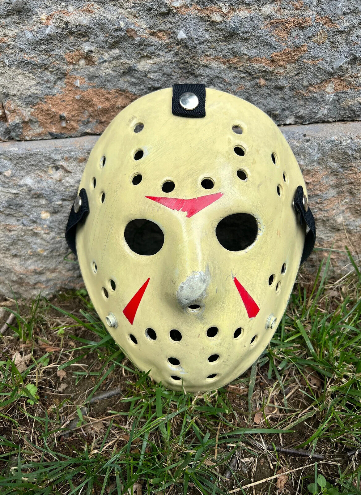 Jason Voorhees Friday the 13th part 3  Hockey mask, Custom hyper damaged Part 3