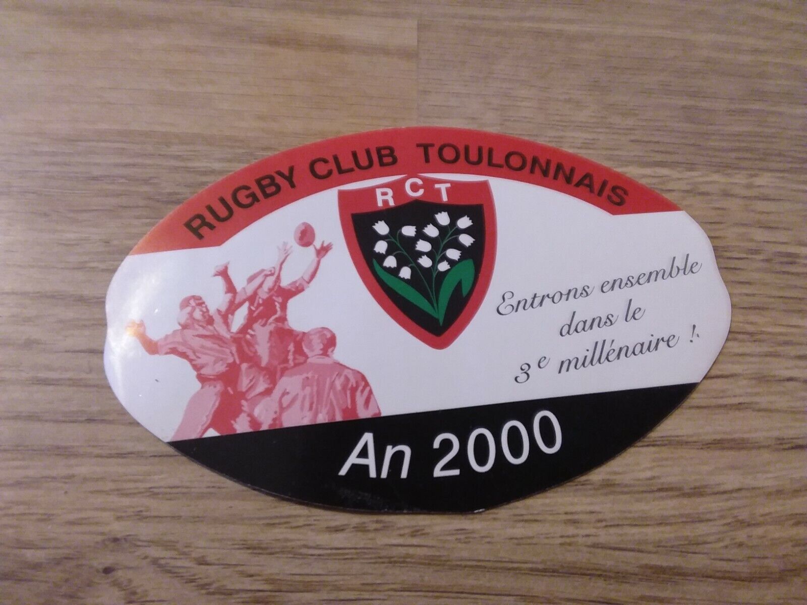 Antique vintage RCT rugby club Toulon year 2000 stickers