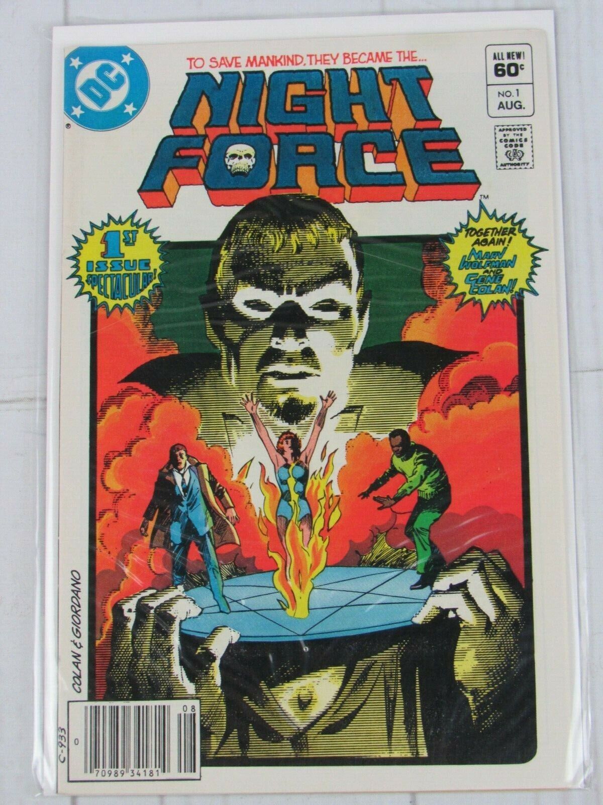 Night Force #1 Aug. 1982 DC Comics Newsstand