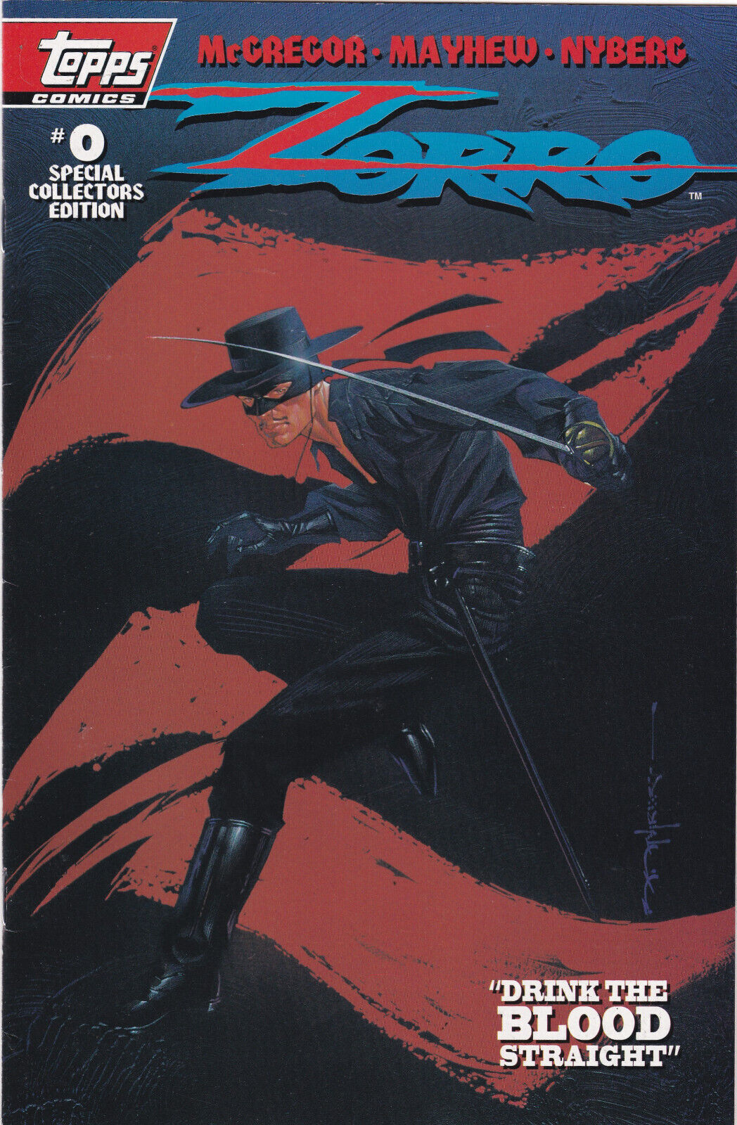 Zorro #0 1993 Don McGregor Mike Mayhew Topps Comics High Grade