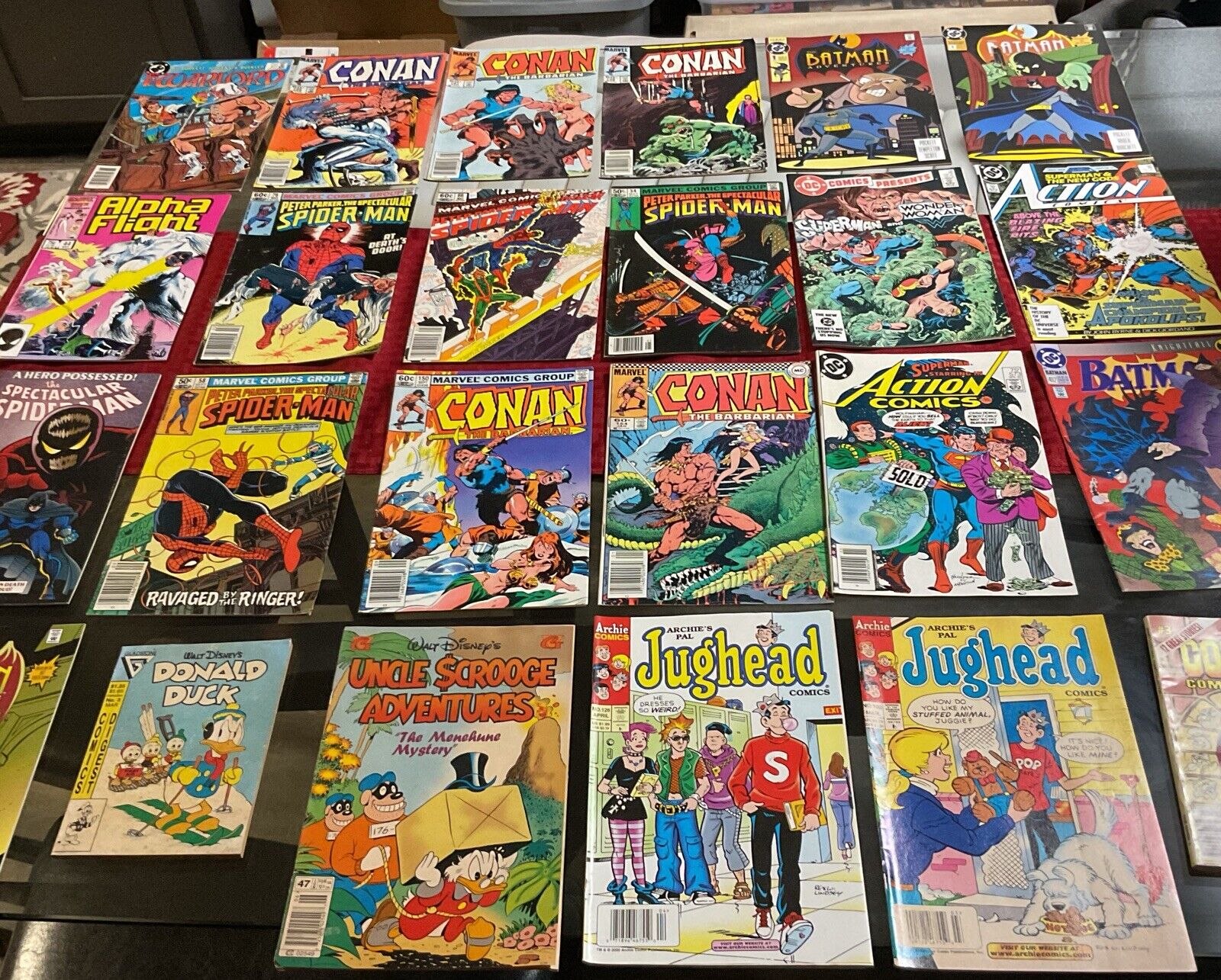 LOT of 24 Comics Vg-VF DC Marvel Comics 1980’s-2010’s Batman Spider-Man Nice Lot