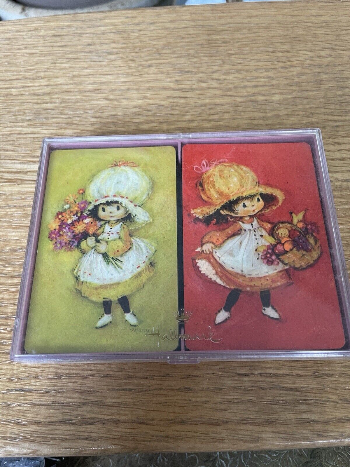 Vtg 70’s Hallmark Mary Hamilton Double Deck Girls/Flowers Playing Cards Complete
