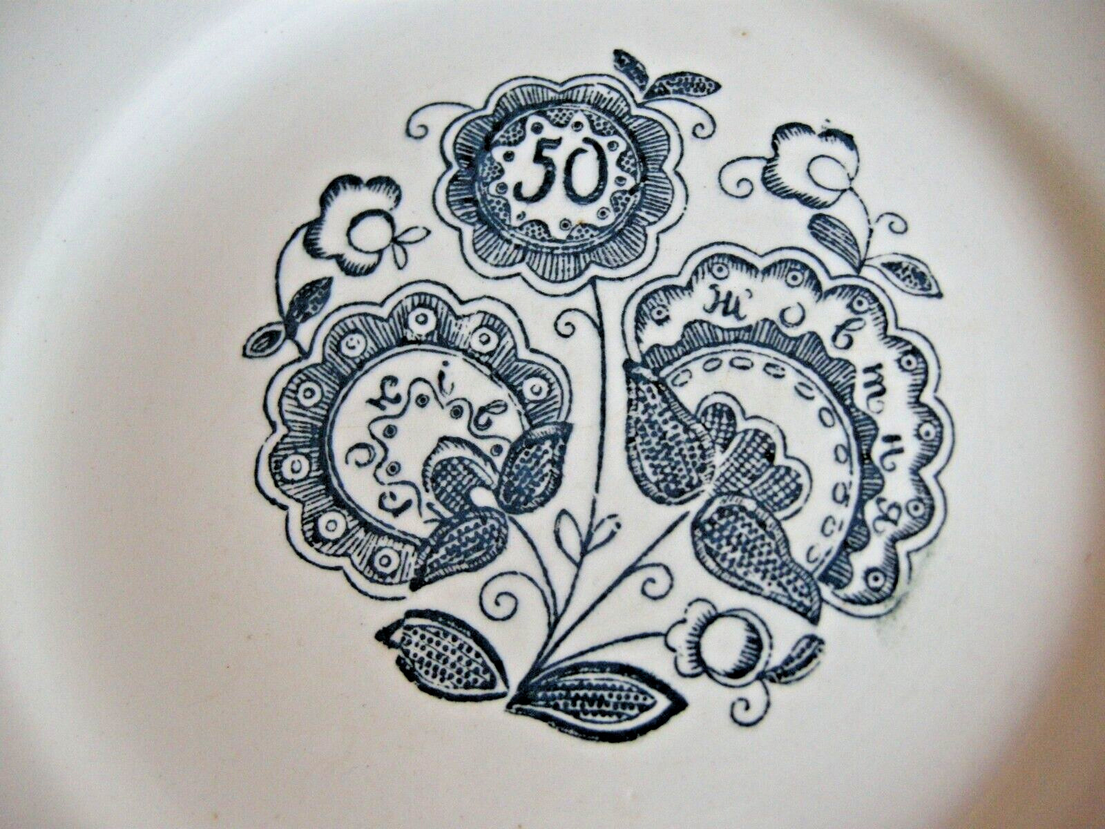Soviet Propaganda 50 Years 1917-1967 Porcelain Plate Bowl USSR Vintage Ukraine