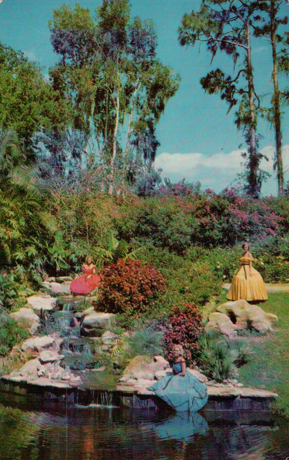 Postcard Florida FL Cypress Garden Southern Belles Vintage READ