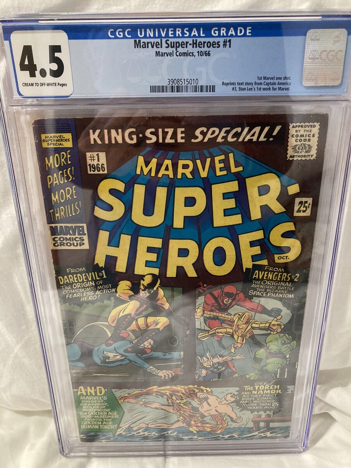 Marvel Super-Heroes #1 (October 1966, Marvel Comics) Rare, CGC Graded (4.5)