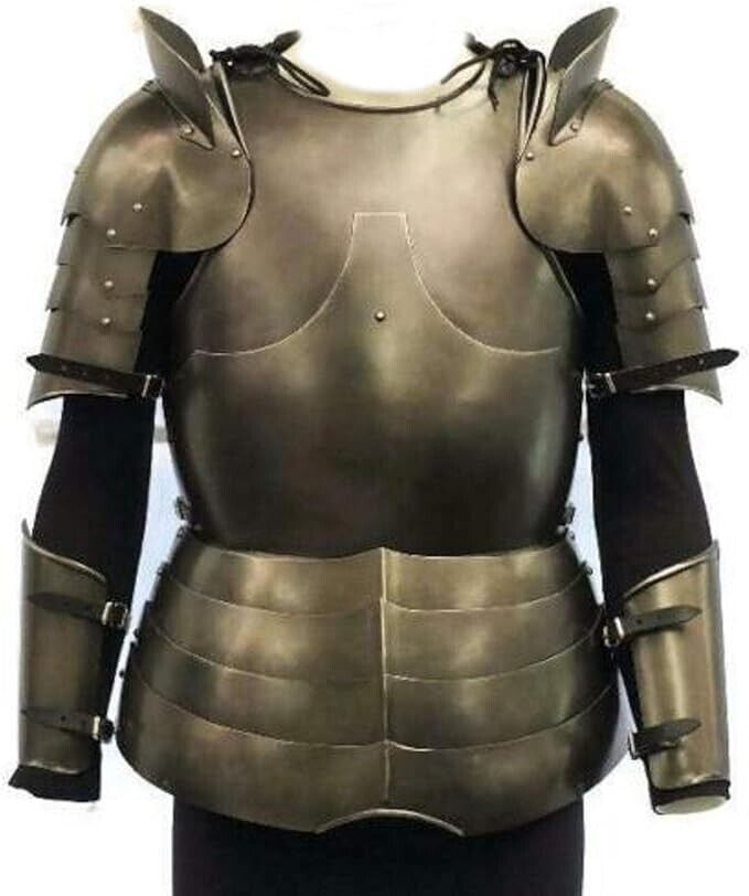Medieval Knight Half Suit of Armor Aged Antiqued Finish Rustic Vintage Gifts