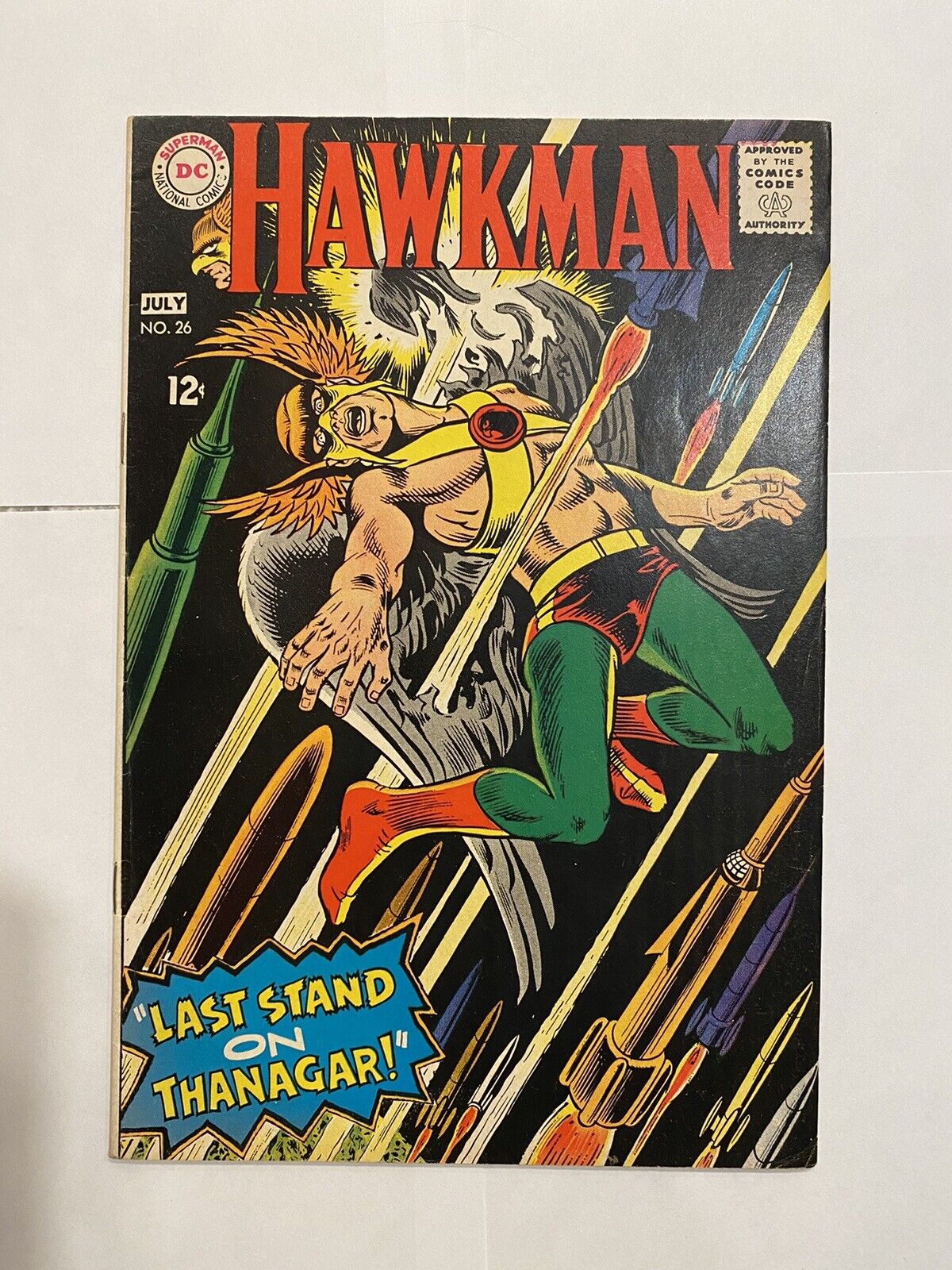 Vintage 1968 DC Comics Hawkman #26 Last Stand on Thanagar