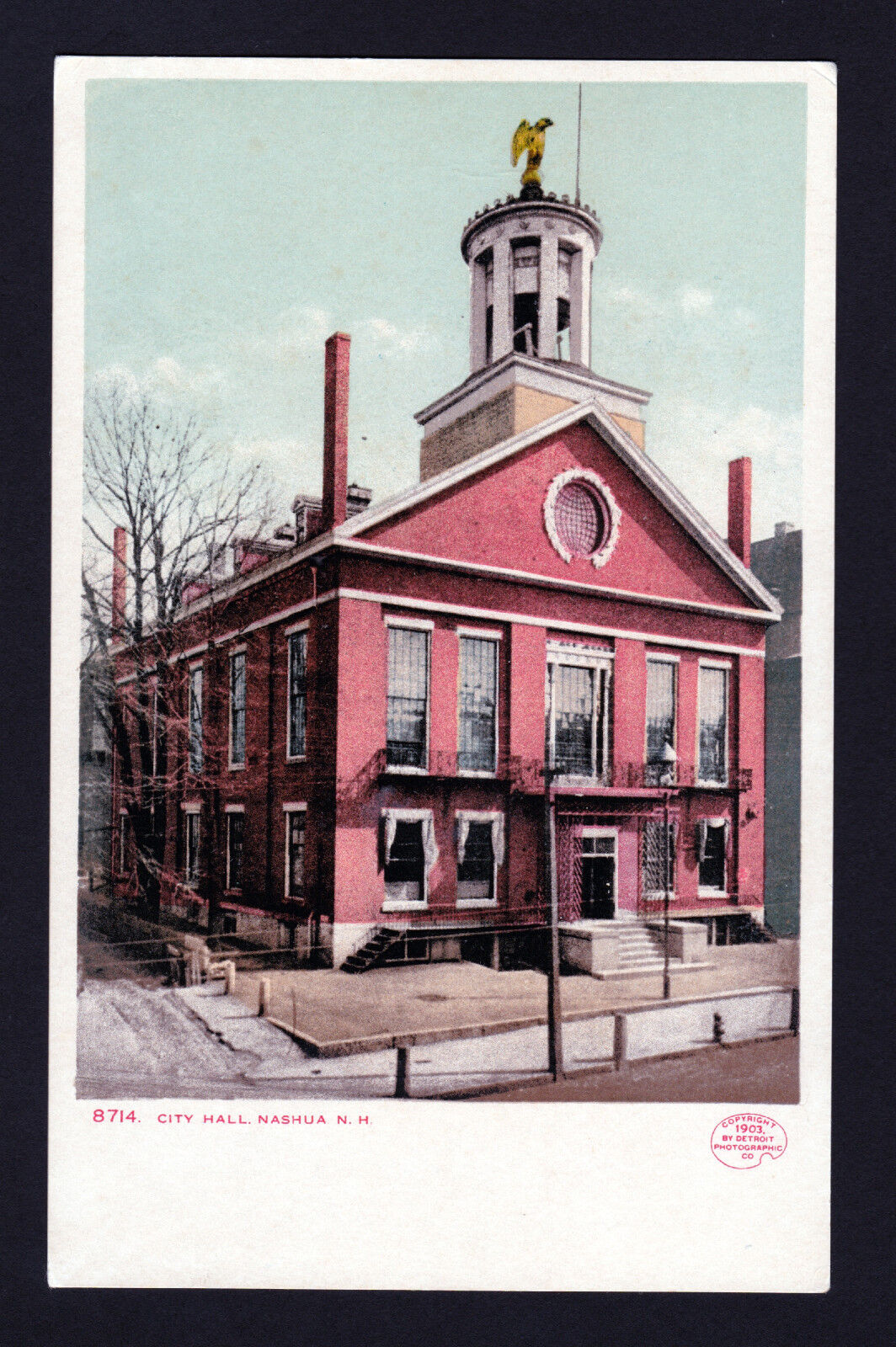 1903 City Hall building Nashua New Hampshire postcard