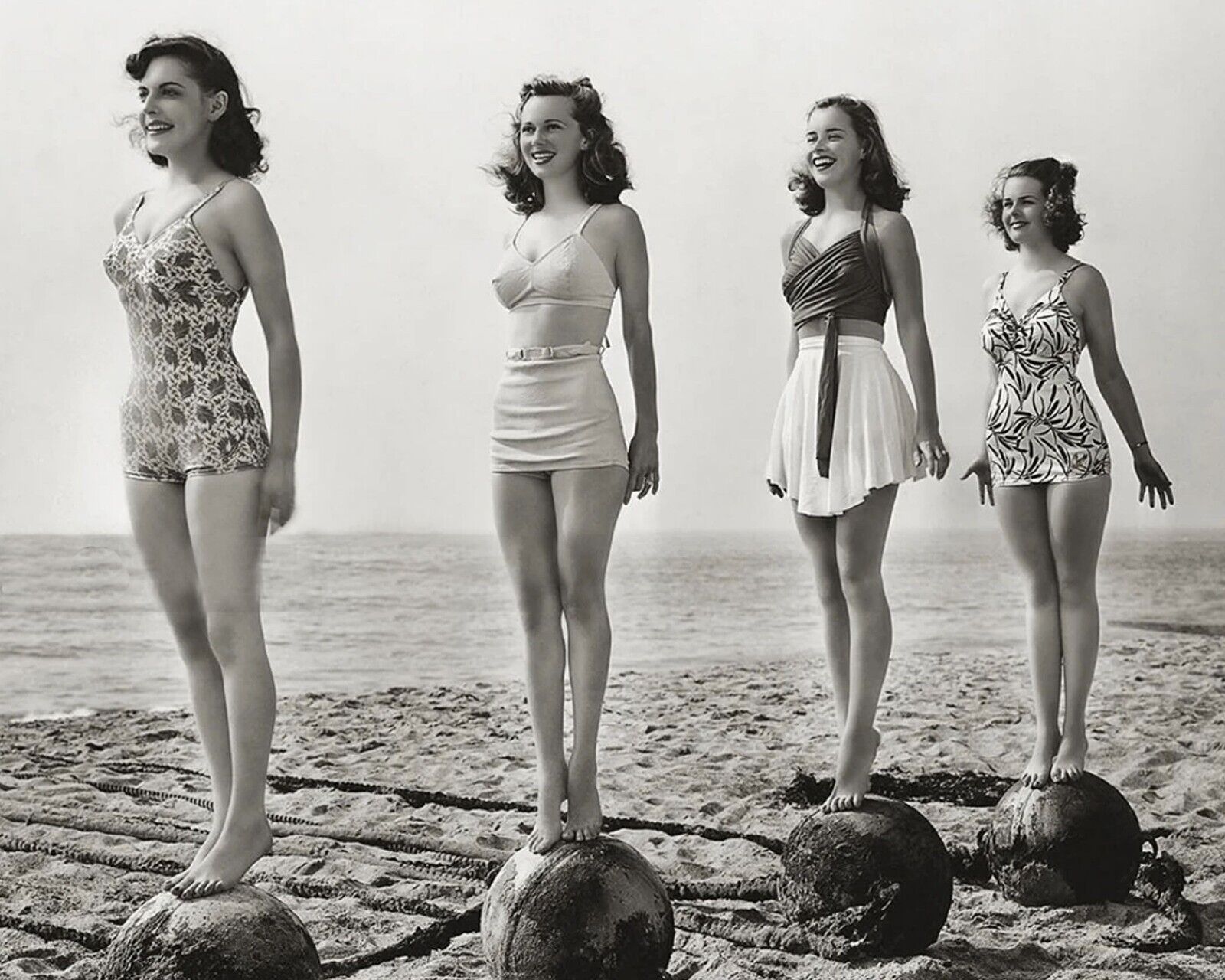 Bathing Beauties 1950s  New York  Young Girls Ladies 8 x 10 Photo
