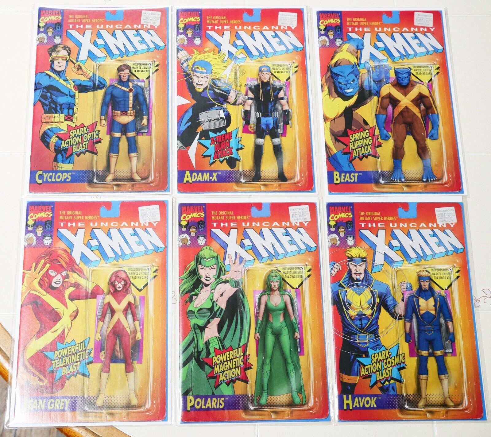 X-MEN LEGENDS Vol 1 #1-6 JTC Action Figure Variants, 1ST APP JIE JIE & HINO-CHAN